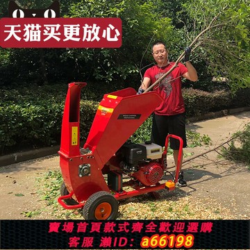 【台灣公司 可開發票】多功能汽柴油果園樹木碎木機園林移動式家用小型樹枝粉碎機碎枝機