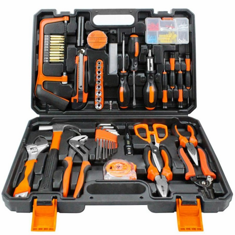 工具セット 102点 自転車用 家庭用 車 バイク ツールセット 工具 家庭用 DIY 事務用 作業道具 日曜大工 | LINEブランドカタログ
