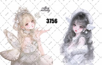 original sticker no.3756 人物貼紙 原創貼紙 原創人物貼紙 裝飾貼紙 cotton melody