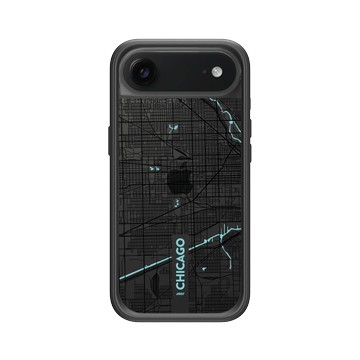 iPhone Air Mod NX -邊框背蓋組合 (相機按鈕) 黑 - JOCR - Chicago (Black Logo)