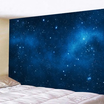 壁掛佈/背景佈 大號掛毯家用臥室床頭北歐裝飾掛布客廳背景布星空免打孔現代壁畫『XY27710』