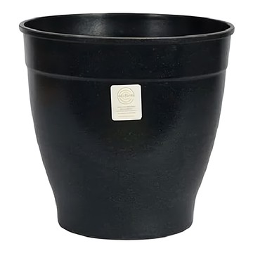 美國 Ecoforms 環保花盆 Nova 8  上口徑約24cm 底直徑約15.5cm 高約23cm 搭配水盤20cm  太空黑  1個
