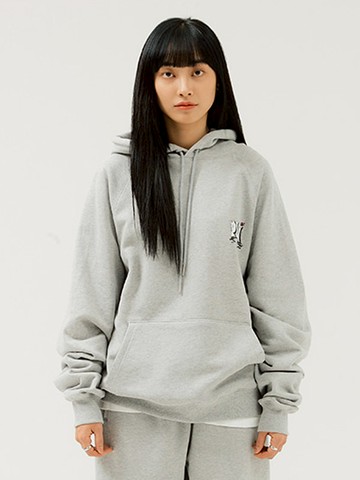 PLIN LOGO HOODIE MEDIUM GREY