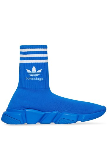 Balenciaga - x adidas Speed high-top sneakers - men - Polyester/Spandex/Elastane/Rubber - 45 - Blue