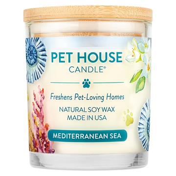 PET HOUSE 室內除臭寵物香氛蠟燭 地中海風情 天然大豆蠟 美國製造  255g  1罐
