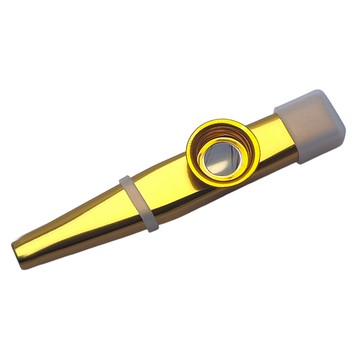 鴨子笛 經典金屬卡祖笛 金色 簡易上手 趣味樂器  1支