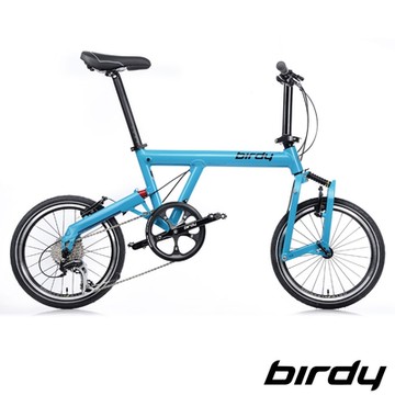 Birdy NewClassic 8速18吋經典圓管折疊腳踏車/圓管鳥-湖水藍