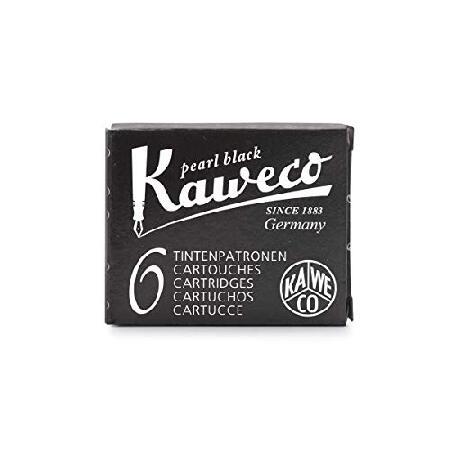 カヴェコ Kaweco クラシックスポーツファインペンニブ万年筆  6個の黒カートリッジセット ホワイト