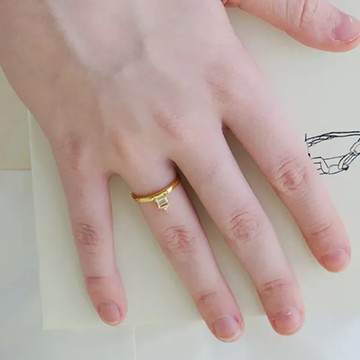 LESIS｜House Ring 閃鑽小房子戒指 - US#6號
