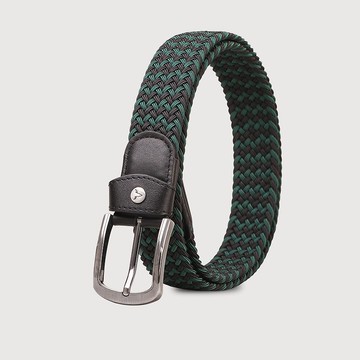 【結帳贈擦拭布乙條】休閒型男牛皮編織穿針皮帶-三色/VA011-007