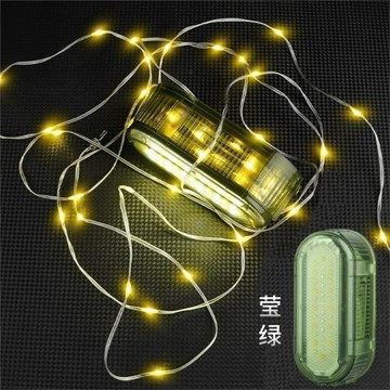 戶外星星燈串裝飾氛圍燈線露營帳篷滿天星庭院景觀燈便攜收納