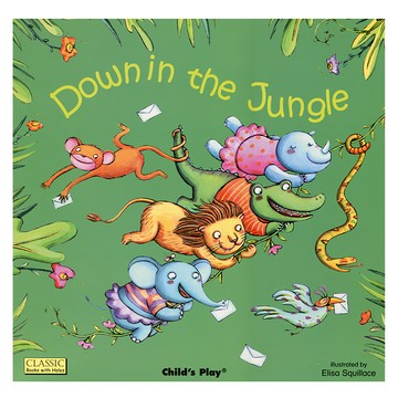 Child's Play 鵝媽媽歌唱繪本點讀版 Down in the Jungle Set  綠色