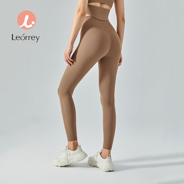 Leorrey - 高腰收腹瑜伽褲雙面拉絨提臀跑步打底褲