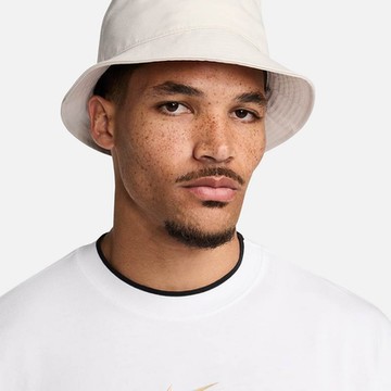 NIKE U APEX BUCKET SQ SWSH L 漁夫帽-米白-FB5382104