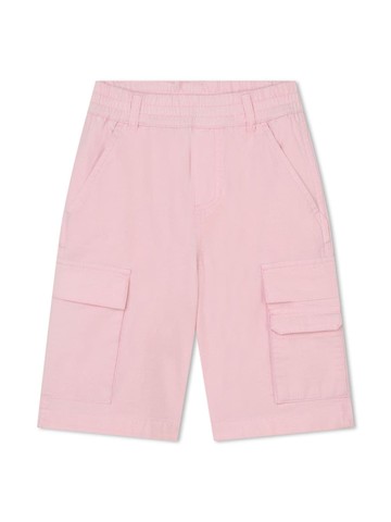 Marc Jacobs Kids - logo-patch cotton cargo shorts - kids - Cotton - 3 - Pink