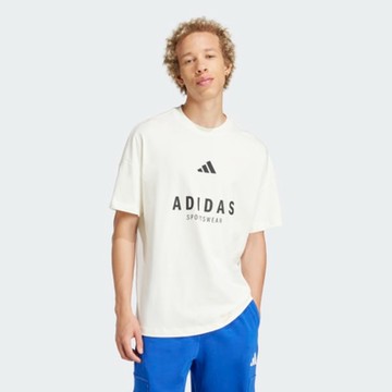 adidas 愛迪達 短袖上衣 男 M A SZN G T 米白 JJ3660 (S2881)