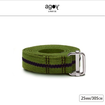 【agoy】25mm止滑瑜伽繩305cm 森林綠_廠商直送