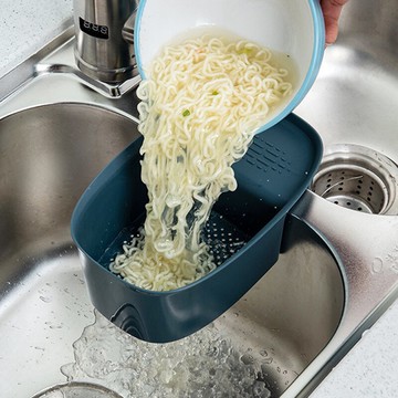 廚房水槽瀝水籃水池掛式洗菜盆過濾網洗碗槽過濾筐剩菜漏防堵神器