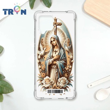 TRON 三星 A42 聖母簡約風 四角防摔載具殼 軟殼 手機殼