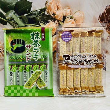 日本 小宮山製果 歐風煎餅 三色餅乾捲 三色捲心酥 蛋捲 杏仁風味煎餅 抹茶拿鐵風味餅 多款供選