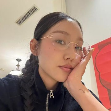 歐美韓系潮流無框橢圓形太陽鏡網紅女時尚街拍辣妹墨鏡素顏平光鏡