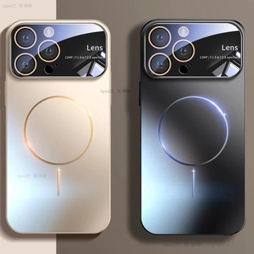 適用於IPhone 17 Air 16 14 15 13 12 11 Pro Max手機殼磁性防摔硬薄蓋豪華相機殼