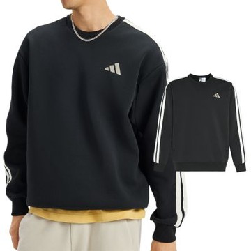 Adidas ST 3ST SWT 男款 黑色 運動 休閒 上衣 大學T 長袖 KR2514
