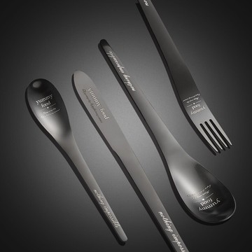 日本304不銹鋼牛排刀叉套裝西餐餐具歐式高檔家用刀叉勺三件套