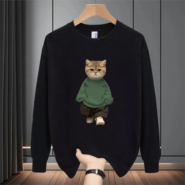 長袖t恤男款秋季美式高街潮牌潮流重磅寬松休閑大碼情侶裝打底衫