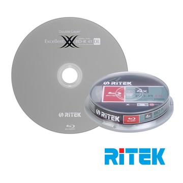RIDATA RITEK 4x BD-R DL 50GB 藍光片 X版/30片布丁桶裝