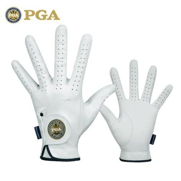 GOLF美國PGA 高爾夫球手套 男士真皮手套 全羊皮 魔術貼防滑 超透