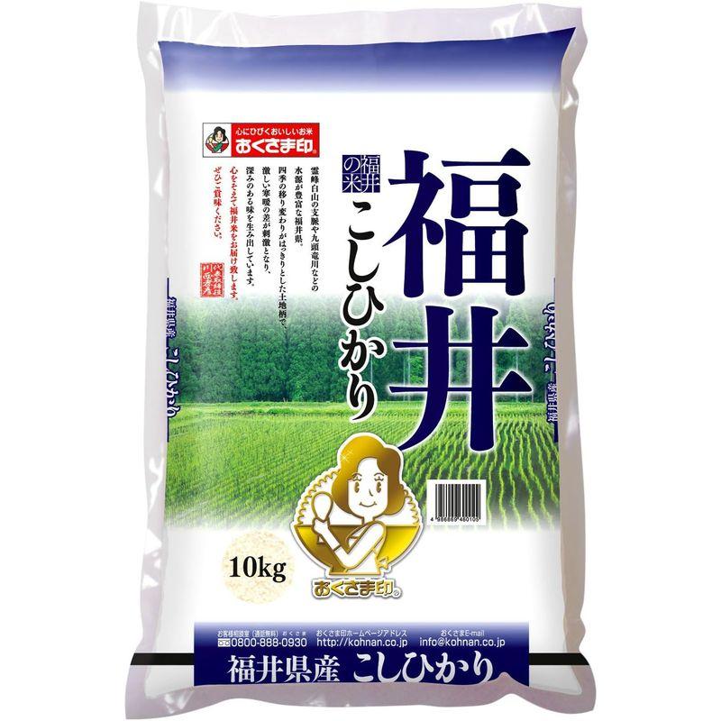 精米福井県 白米 コシヒカリ 10kg 令和4年産