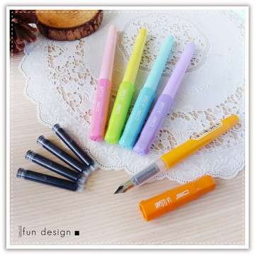 直液式鋼筆組-附墨水 彩色鋼筆 卡式墨水 辦公文具用品 簽名筆 中性筆 禮品贈品 廣告筆