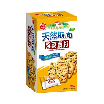 義美天然取向蘇打餅乾120g-紫菜