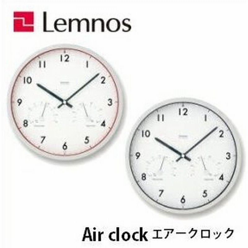 Lemnos レムノス Air Clock エアークロック Lc09 11wre Lc09 11wbw 掛け時計 置時計 シンプル 温度計 湿度計 電波時計 通販 Lineポイント最大0 5 Get Lineショッピング