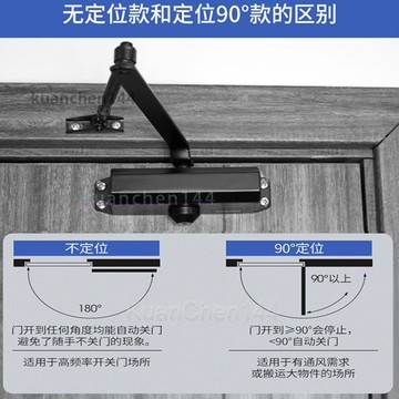靜音液壓門弓器 百萬次靜音認證 自動關門器 緩衝閉門器 關門神器 液壓靜音緩衝自動閉門器消防門防火門單元門閉合器全自動關