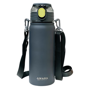 AWANA 手提運動瓶附背帶  鐵灰色  800ml  1個