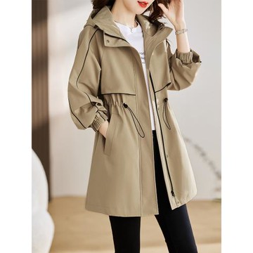 風衣外套女款中長款2025秋裝新款女裝秋季春秋爆款小個子春秋大衣