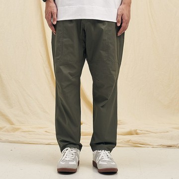 寬版工裝褲 Wide Worker Pants/簡約/素色/情侶服/長褲/寬褲/