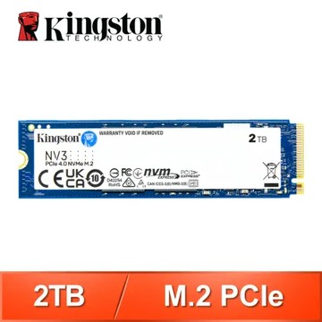 Kingston 金士頓 NV3 2TB M.2 PCIe SSD固態硬碟【五年保】