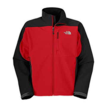 美國百分百【全新真品】The North Face 男款 經典 騎士 防風 防水 外套 夾克 外衣 紅黑色 L號