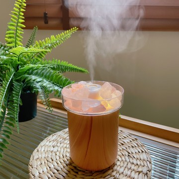 [窩在家]  平靜水晶鹽石香氛機 生日禮物  舒壓 元氣 閨蜜 擴香