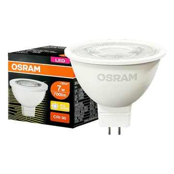 OSRAM 【2入】LED 星亮 7W MR16 直壓杯燈 免驅動器 白光 自然光 黃光