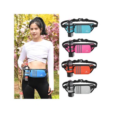 帶水壺運動腰包手機包跑步裝備男可放水杯包女戶外登山多功能背包