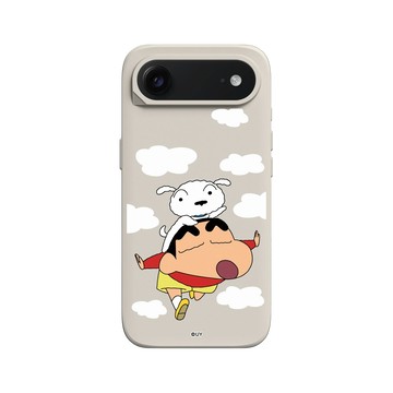 iPhone Air SolidX 貝殼灰 - 蠟筆小新 Crayon Shinchan - 小新小白放假囉