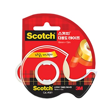 3M Scotch 多功能膠台 黏著力佳 膠帶 18mm x 15m  透明色  16個