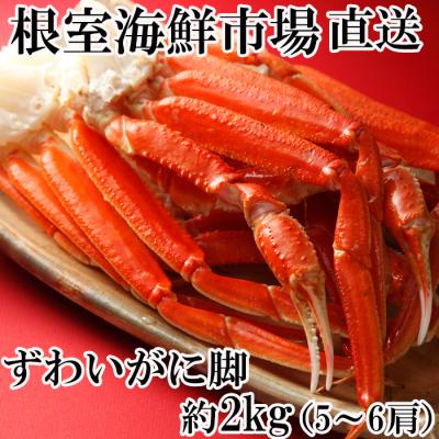 ふるさと納税 根室市 本ズワイガニ脚2kg(5〜6肩) B-11070