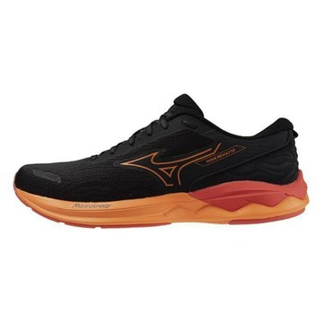 Mizuno Wave Revolt 3 男 慢跑鞋 運動 休閒 一般型 路跑 緩震 黑橘 [J1GC248101]