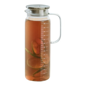 寶馬牌高型多功能雙用玻璃壺-1600ml-1入