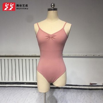舞依藝庫芭蕾舞蹈服體操服成人女吊帶形體服藝考高胯大露背連體服